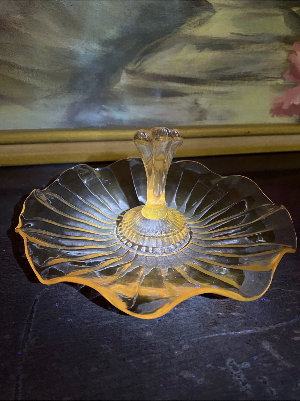 Anchor Hocking Pink Depression Bonbon Tray